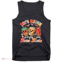 Halloween Vibes Spooky Vibes Funny Lets Watch Horror Movies Tank Top thumb 0