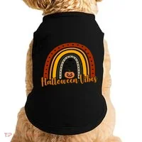 Halloween Vibes Spooky Rainbow Doggie Tank thumb 0