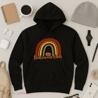 Halloween Vibes Spooky Rainbow Hoodie thumb 3