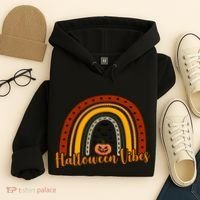 Halloween Vibes Spooky Rainbow Hoodie thumb 4