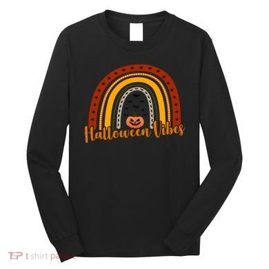 Halloween Vibes Spooky Rainbow Long Sleeve Shirt
