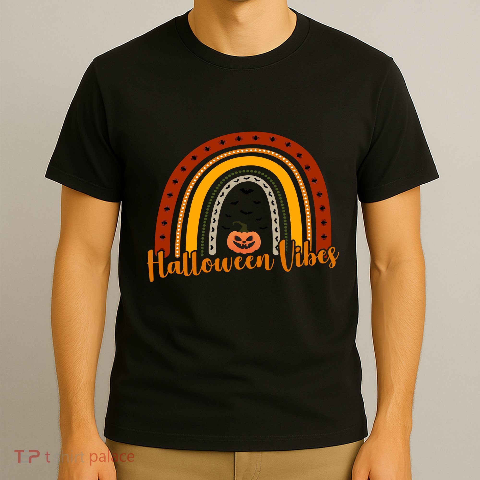 Halloween Vibes Spooky Rainbow T-Shirt