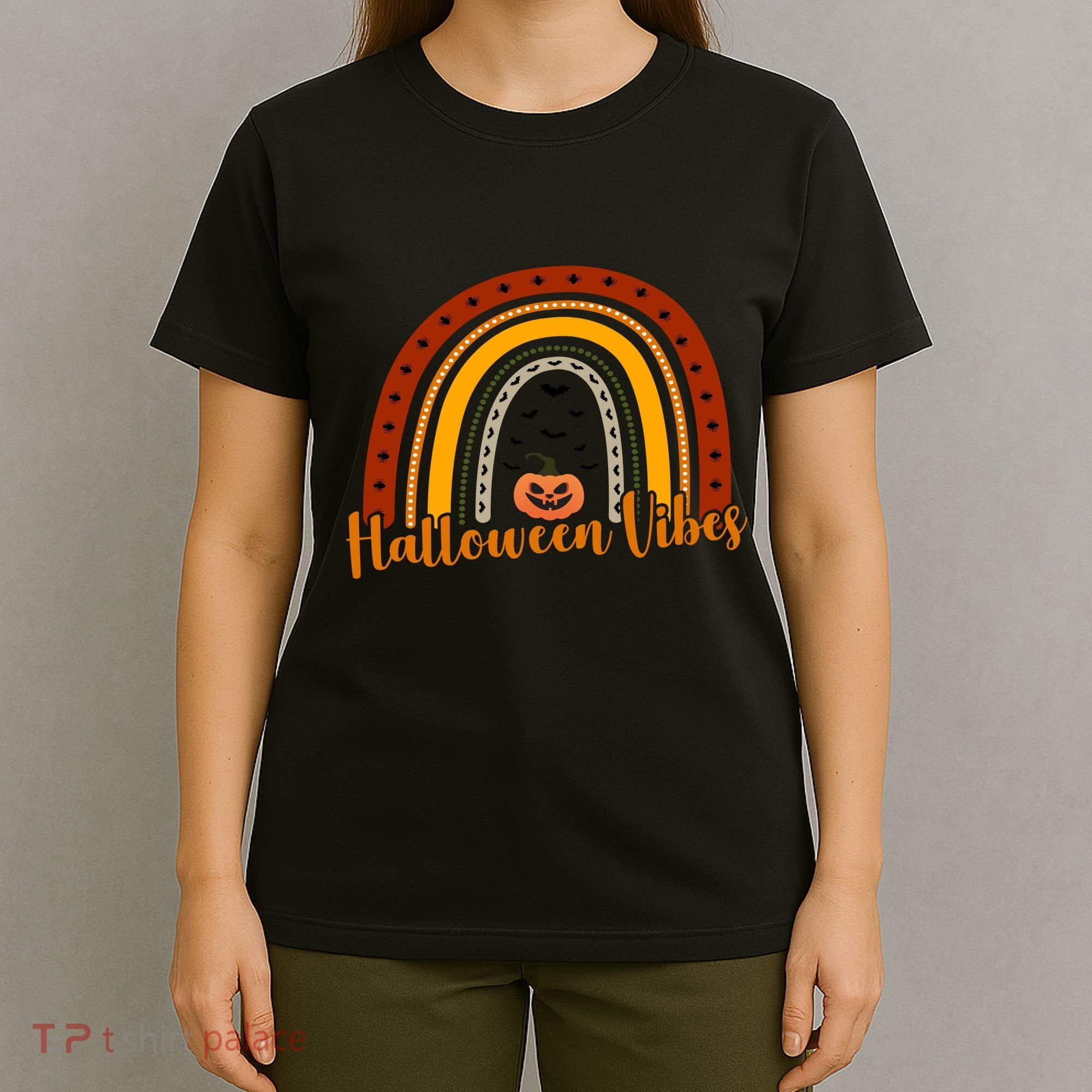 Halloween Vibes Spooky Rainbow T-Shirt