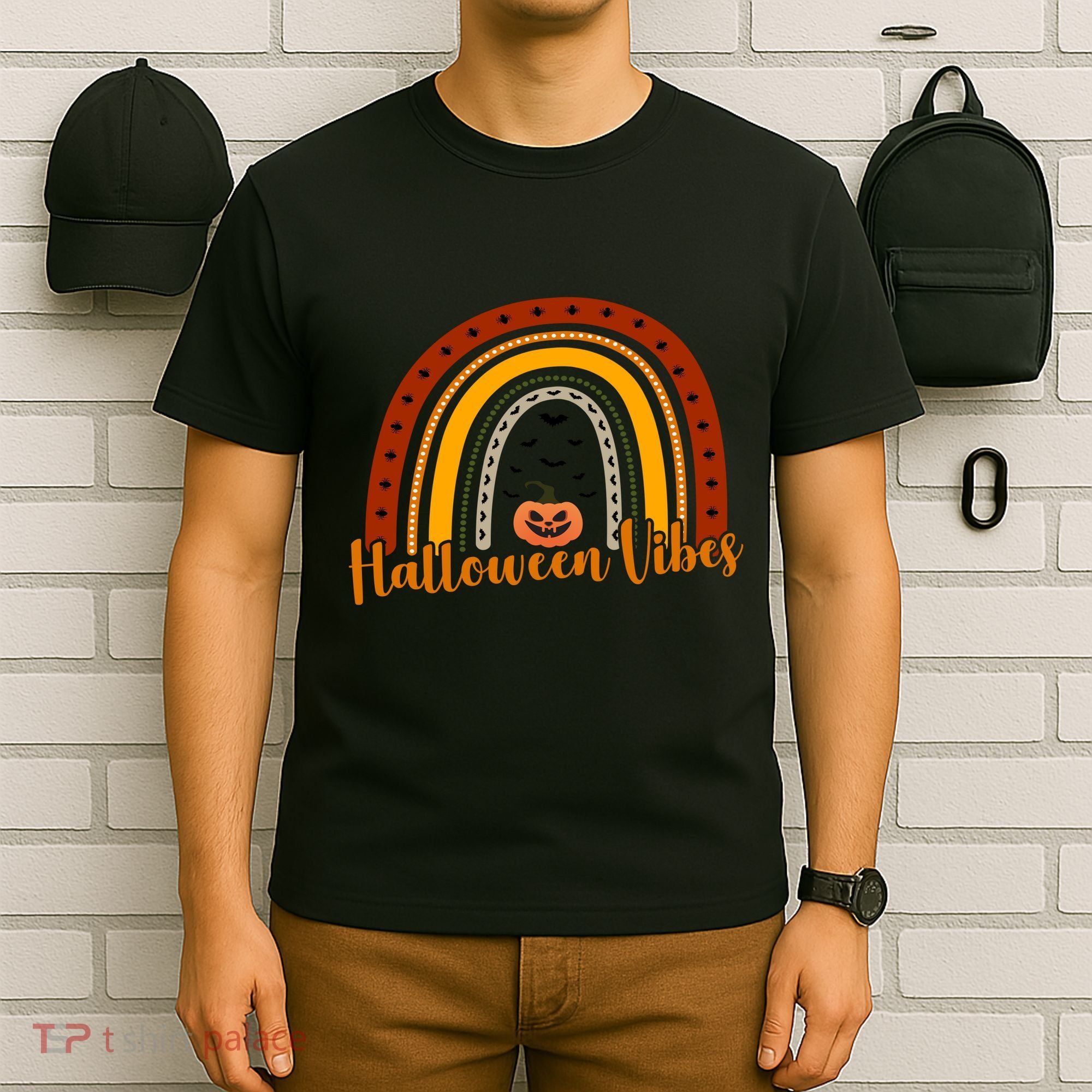 Halloween Vibes Spooky Rainbow T-Shirt