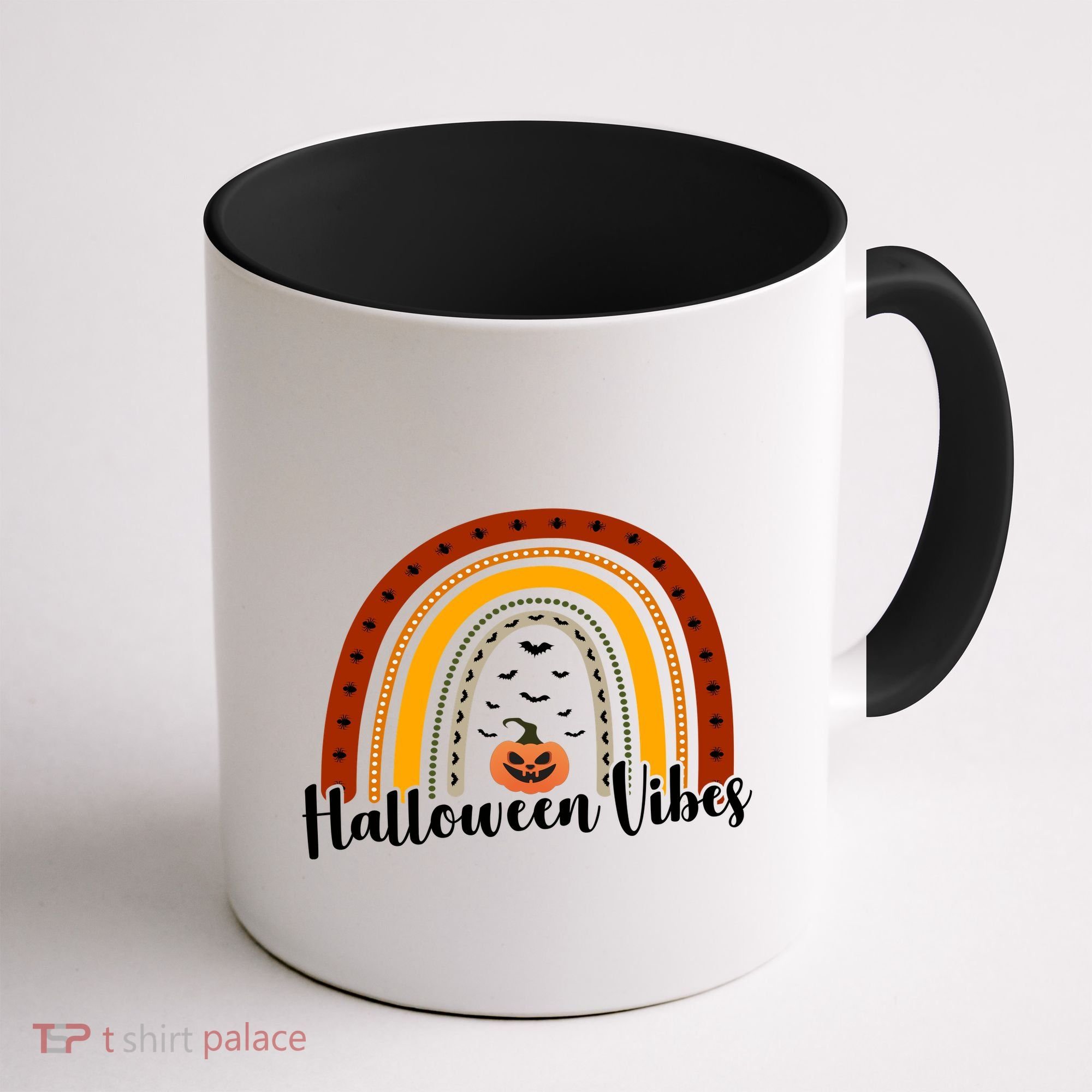 Halloween Vibes Spooky Rainbow Coffee Mug