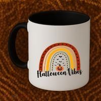 Halloween Vibes Spooky Rainbow Coffee Mug thumb 2