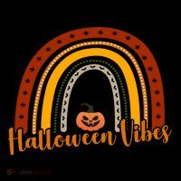 Halloween Vibes Spooky Rainbow Women's Hoodie thumb 2