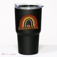 Halloween Vibes Spooky Rainbow Tumbler thumb 0