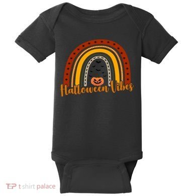 Halloween Vibes Spooky Rainbow Baby Bodysuit