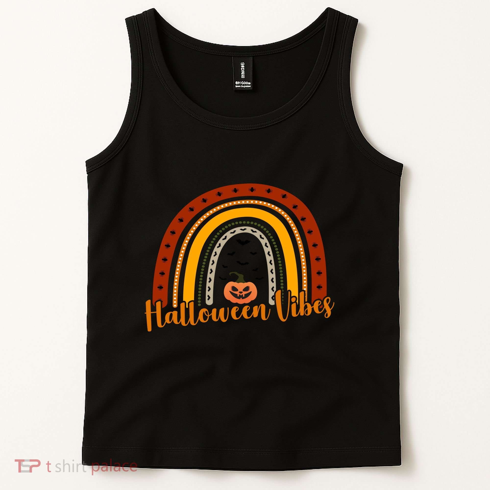 Halloween Vibes Spooky Rainbow Tank Top