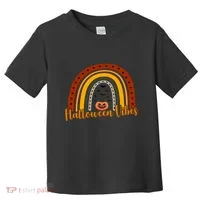 Halloween Vibes Spooky Rainbow Toddler T-Shirt thumb 0