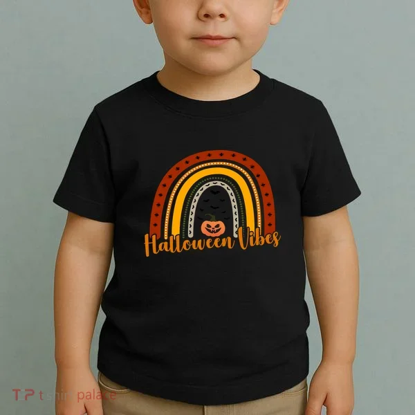 Halloween Vibes Spooky Rainbow Toddler T-Shirt