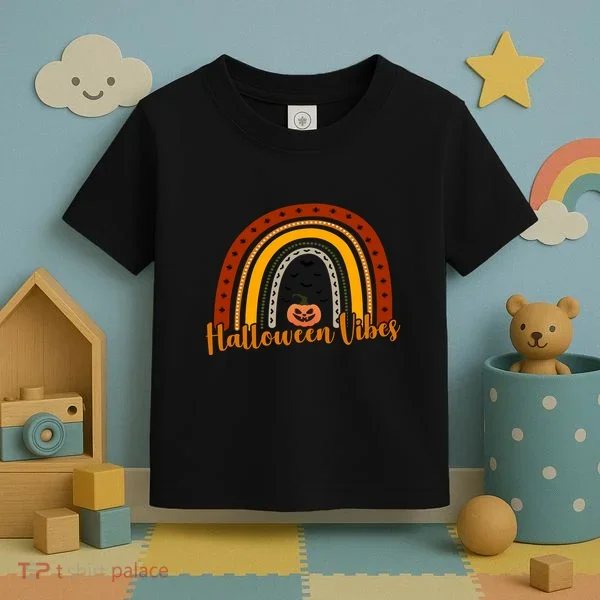 Halloween Vibes Spooky Rainbow Toddler T-Shirt