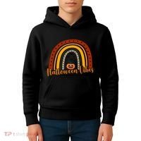 Halloween Vibes Spooky Rainbow Kids Hoodie thumb 4
