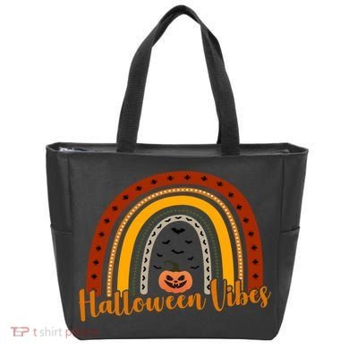 Halloween Vibes Spooky Rainbow Tote Bag