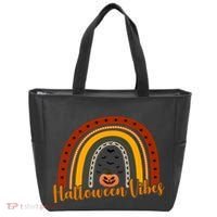 Halloween Vibes Spooky Rainbow Tote Bag thumb 0