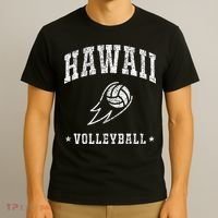 Hawaii Volleyball Vintage Volleyball Lover T-Shirt thumb 3