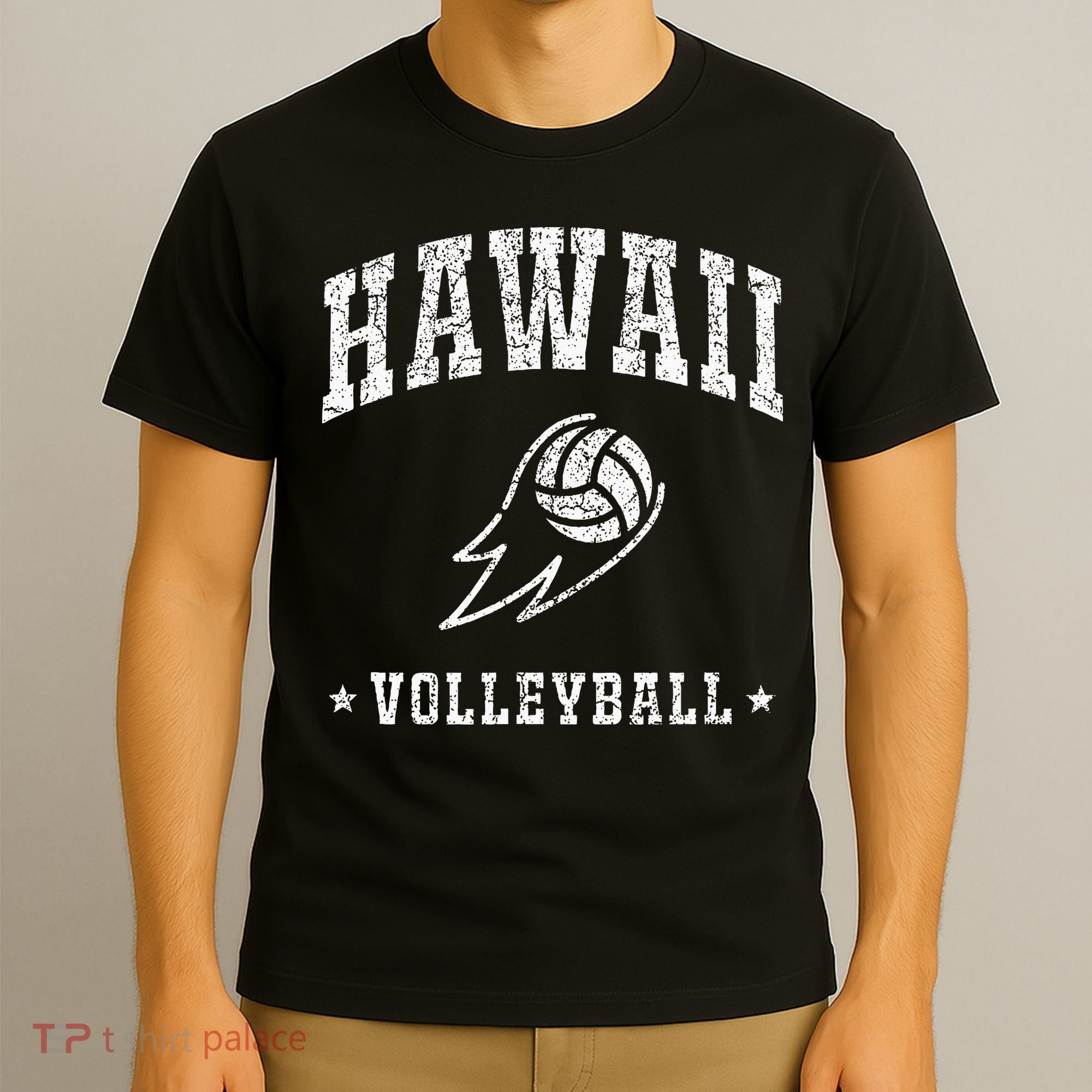 Hawaii Volleyball Vintage Volleyball Lover T-Shirt