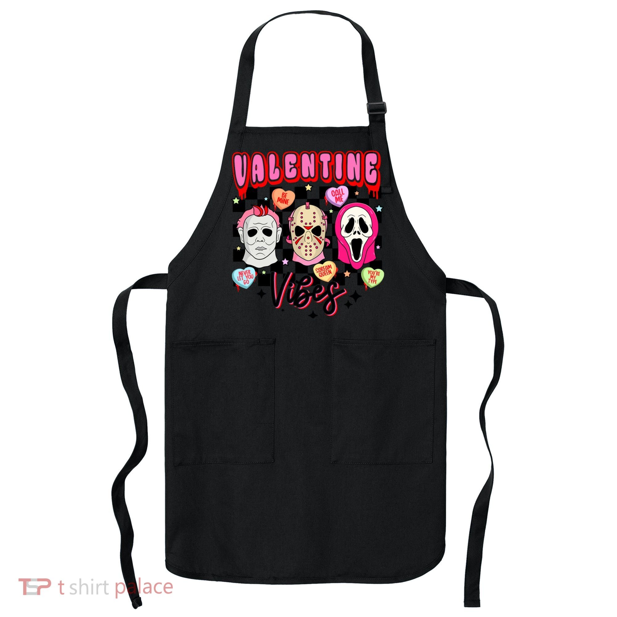 Horror ValentinesRetro Valentine’S Day Valentine Vibes Apron