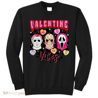 Horror ValentinesRetro Valentine’S Day Valentine Vibes Sweatshirt