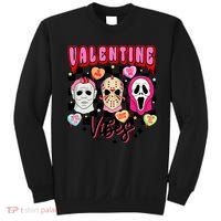 Horror ValentinesRetro Valentine’S Day Valentine Vibes Sweatshirt thumb 0