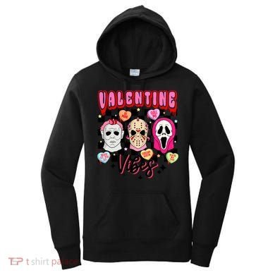 Horror ValentinesRetro Valentine’S Day Valentine Vibes Women's Hoodie