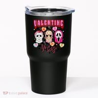 Horror ValentinesRetro Valentine’S Day Valentine Vibes Tumbler thumb 0
