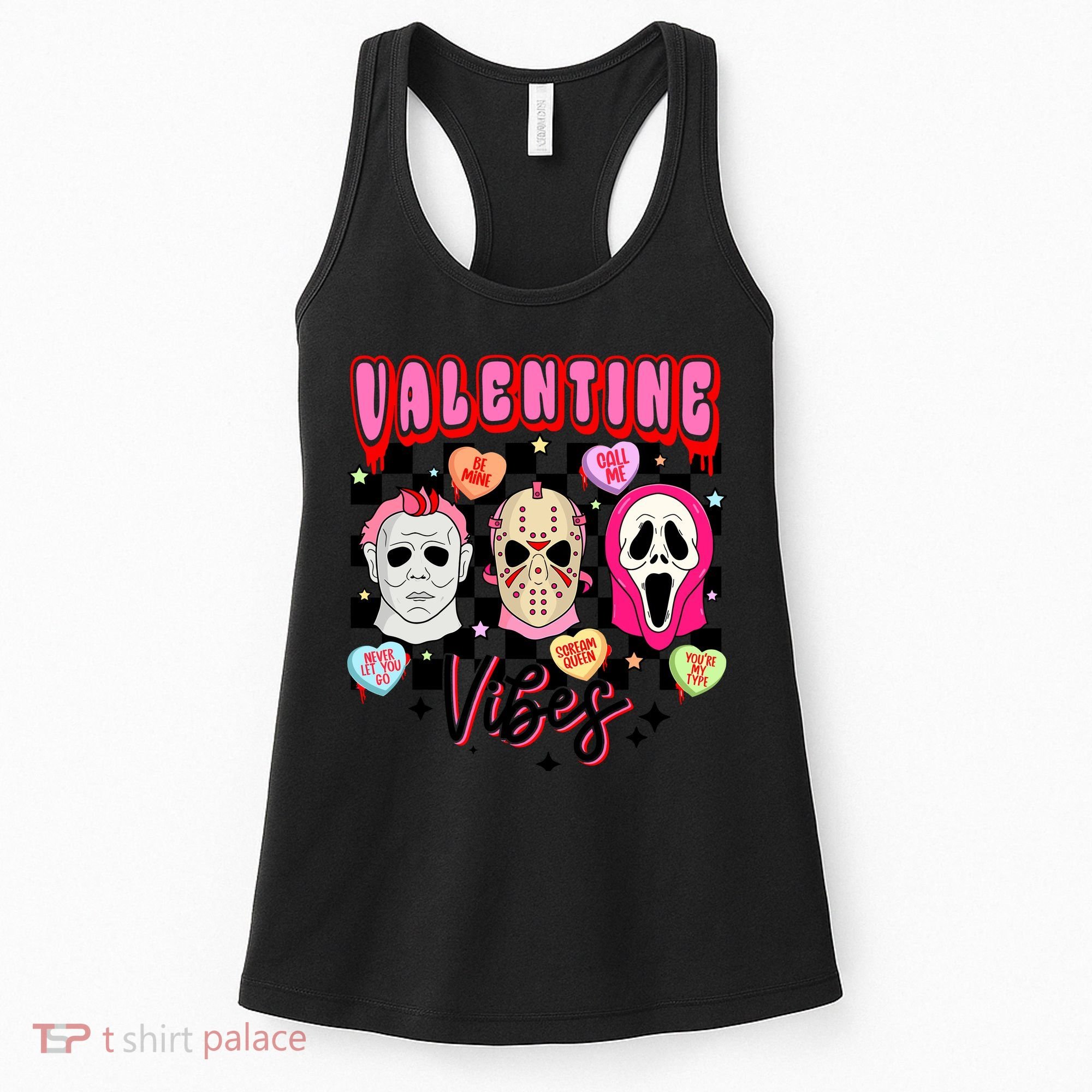 Horror ValentinesRetro Valentine’S Day Valentine Vibes Women's Tank Top