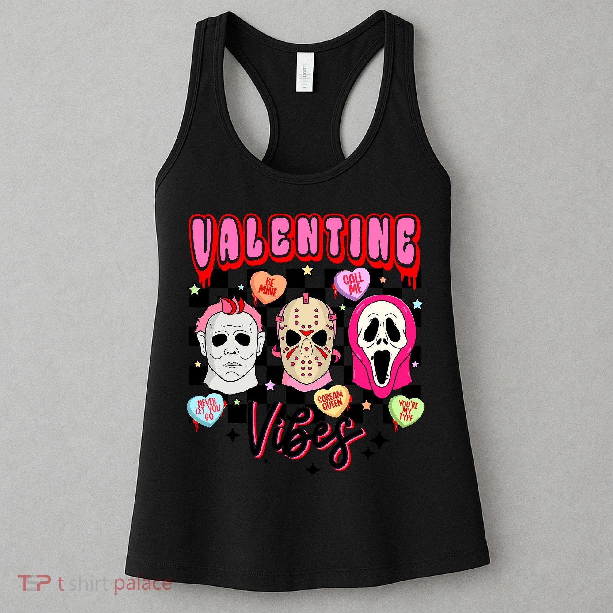 Horror ValentinesRetro Valentine’S Day Valentine Vibes Women's Tank Top