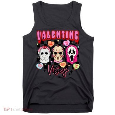 Horror ValentinesRetro Valentine’S Day Valentine Vibes Tank Top