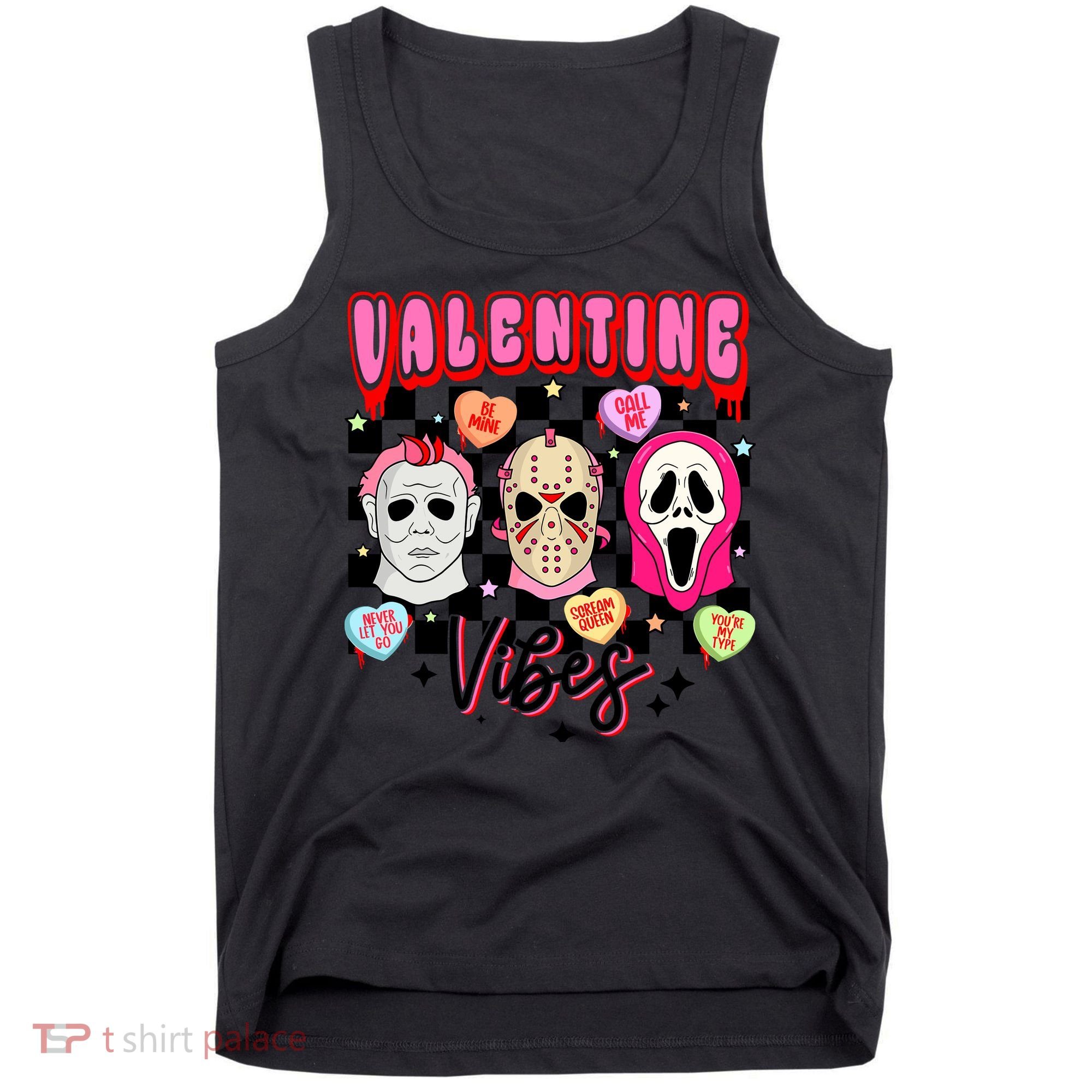Horror ValentinesRetro Valentine’S Day Valentine Vibes Tank Top