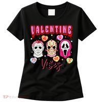 Horror ValentinesRetro Valentine’S Day Valentine Vibes Women's T-Shirt thumb 0