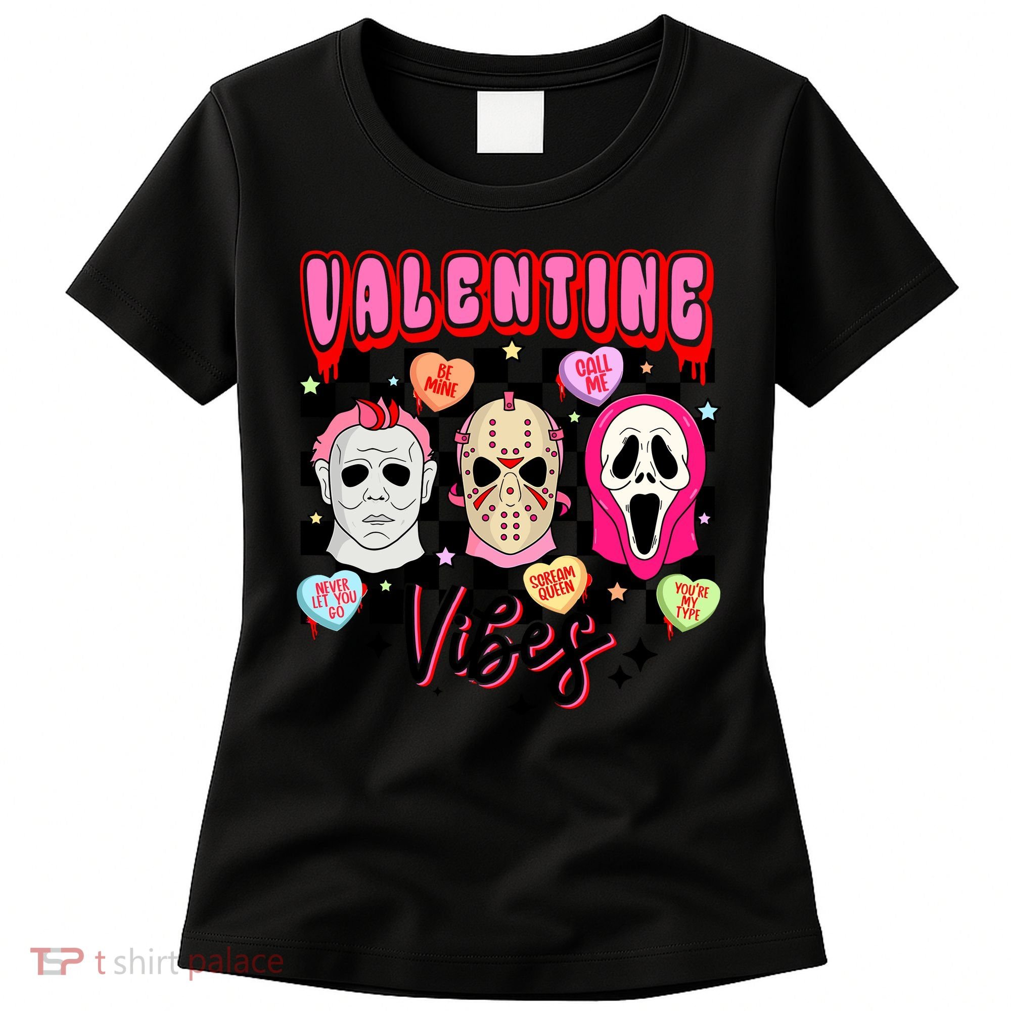 Horror ValentinesRetro Valentine’S Day Valentine Vibes Women's T-Shirt