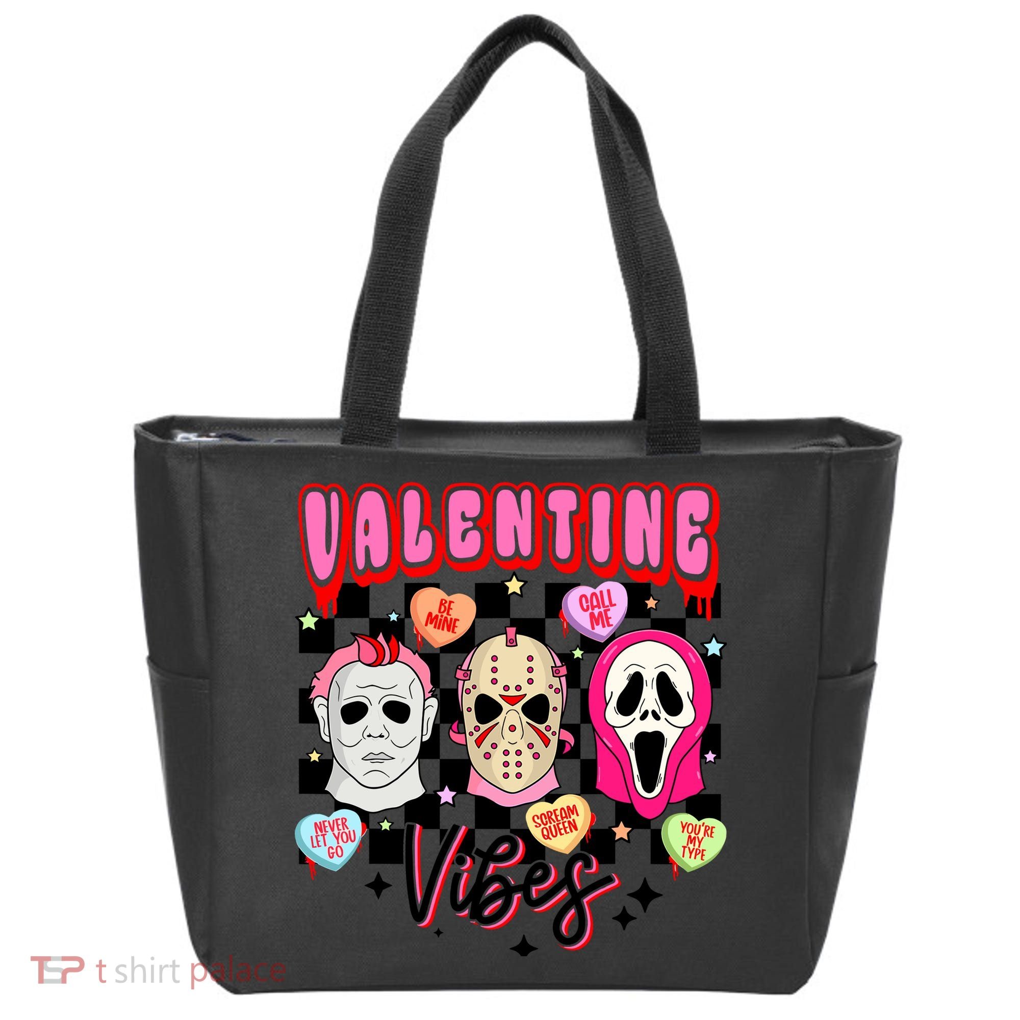 Horror ValentinesRetro Valentine’S Day Valentine Vibes Tote Bag
