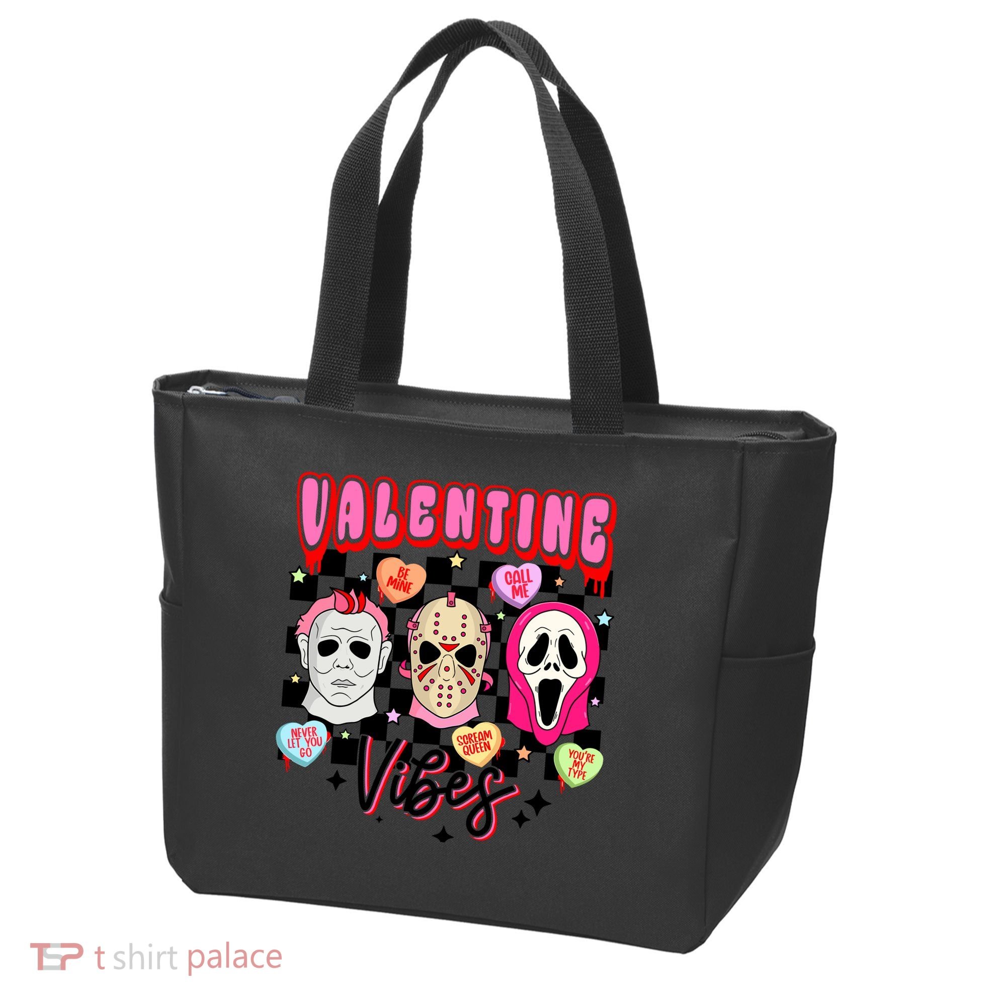 Horror ValentinesRetro Valentine’S Day Valentine Vibes Tote Bag
