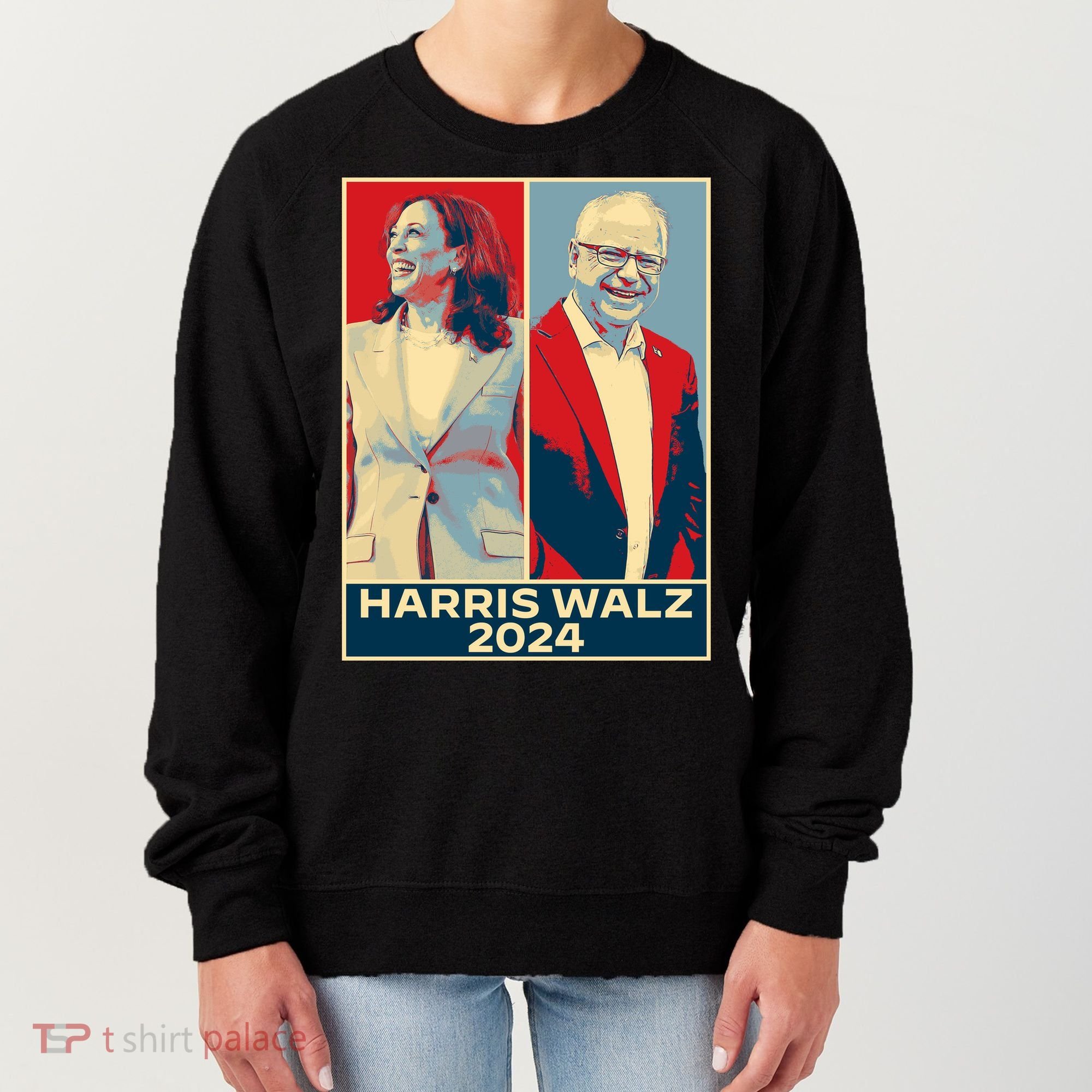 Harris Walz 2024 Kamala Harris Tim Walz For Vp Women's Sweatshirt