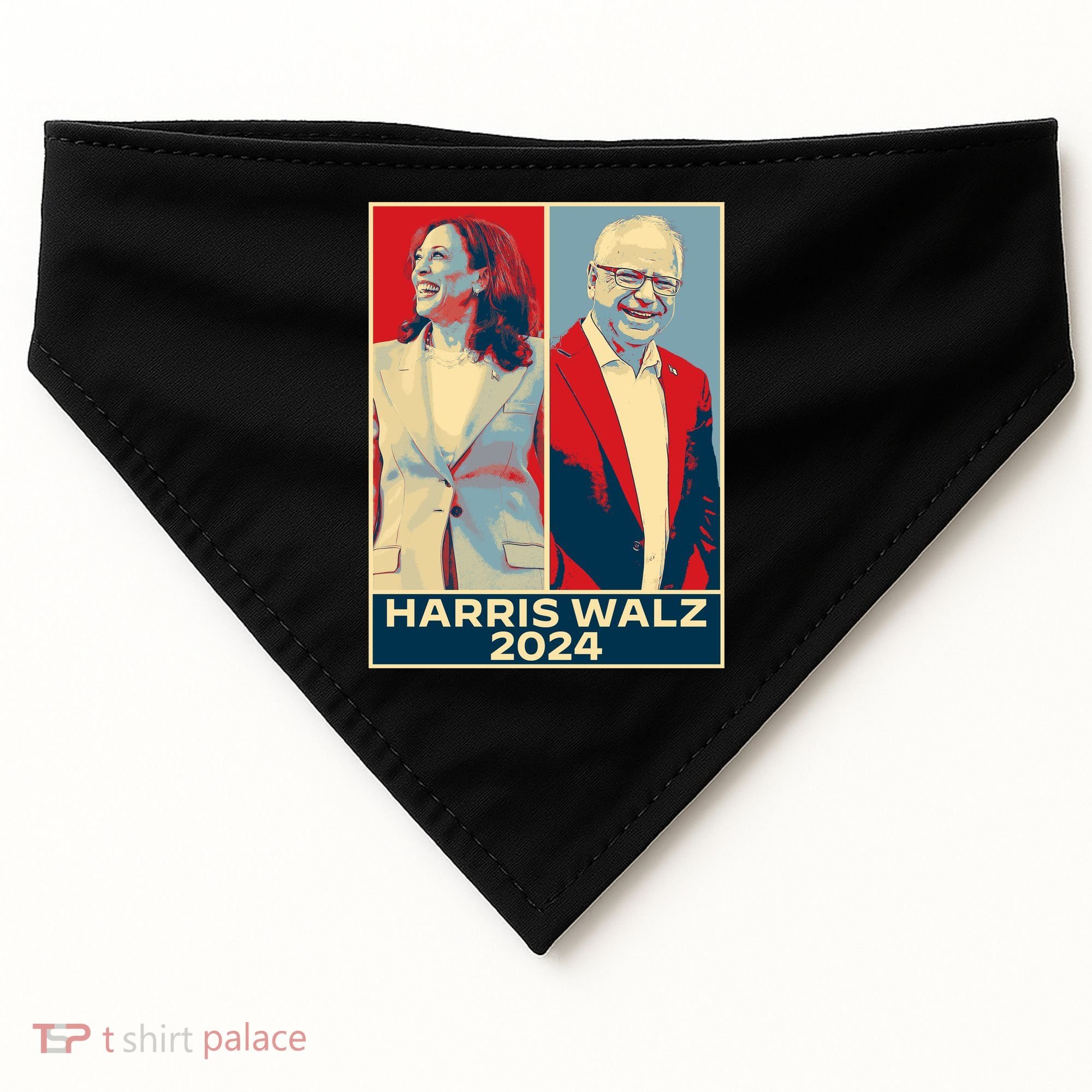 Harris Walz 2024 Kamala Harris Tim Walz For Vp USA-Made Doggie Bandana