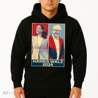 Harris Walz 2024 Kamala Harris Tim Walz For Vp Hoodie thumb 2