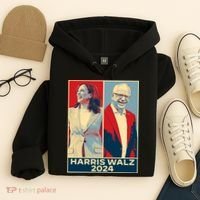 Harris Walz 2024 Kamala Harris Tim Walz For Vp Hoodie thumb 4
