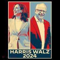 Harris Walz 2024 Kamala Harris Tim Walz For Vp T-Shirt thumb 7
