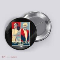 Harris Walz 2024 Kamala Harris Tim Walz For Vp Button thumb 0