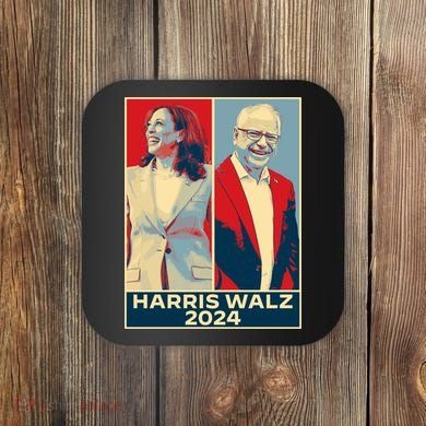 Harris Walz 2024 Kamala Harris Tim Walz For Vp Coaster