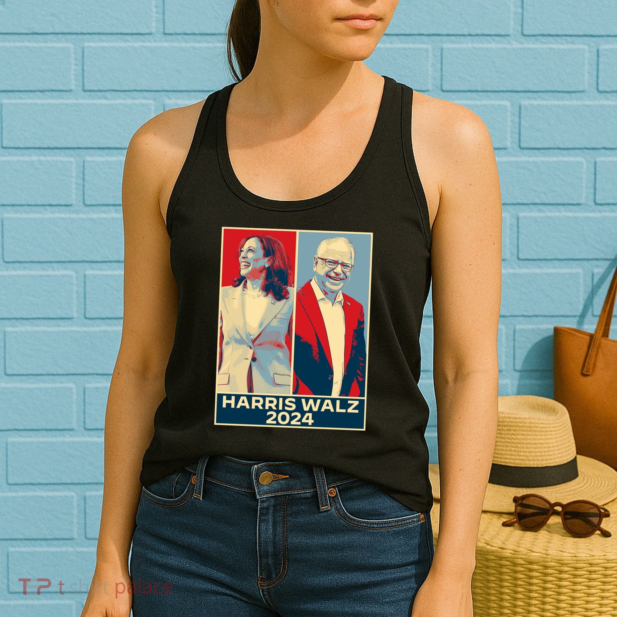 Harris Walz 2024 Kamala Harris Tim Walz For Vp Women's Tank Top