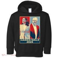 Harris Walz 2024 Kamala Harris Tim Walz For Vp Toddler Hoodie thumb 0