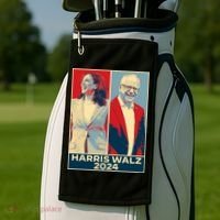 Harris Walz 2024 Kamala Harris Tim Walz For Vp Golf Towel thumb 2