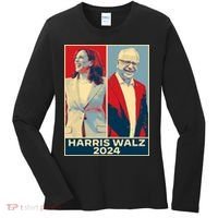 Harris Walz 2024 Kamala Harris Tim Walz For Vp Women's Long Sleeve Shirt thumb 0