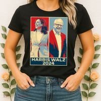 Harris Walz 2024 Kamala Harris Tim Walz For Vp Women's T-Shirt thumb 2