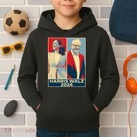 Harris Walz 2024 Kamala Harris Tim Walz For Vp Kids Hoodie thumb 2