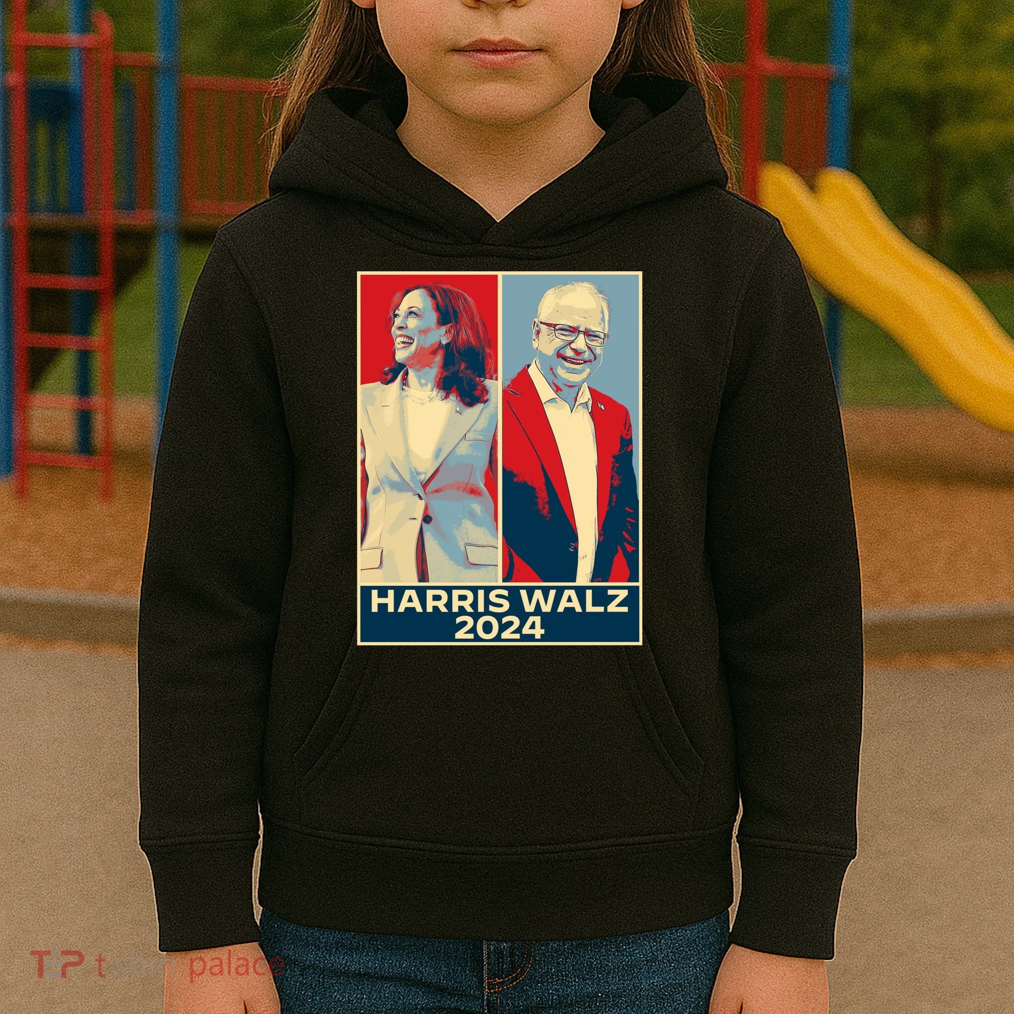 Harris Walz 2024 Kamala Harris Tim Walz For Vp Kids Hoodie