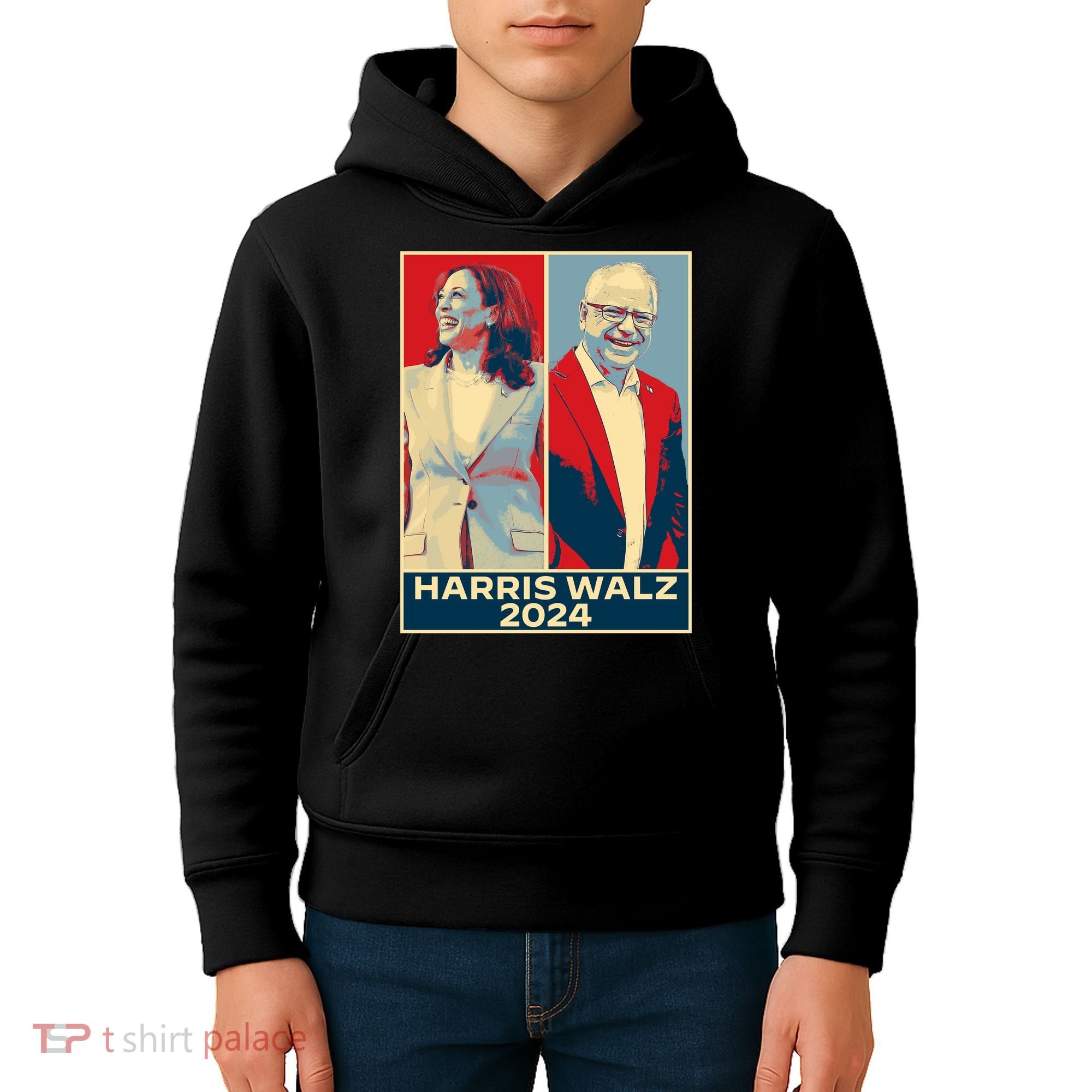 Harris Walz 2024 Kamala Harris Tim Walz For Vp Kids Hoodie